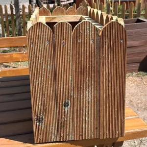 Ahşap Dış Mekân Dikdörtgen Saksı – “FenceFlora Planter” - Görsel 5