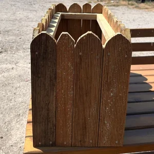Ahşap Dış Mekân Dikdörtgen Saksı – “FenceFlora Planter” - Görsel 4